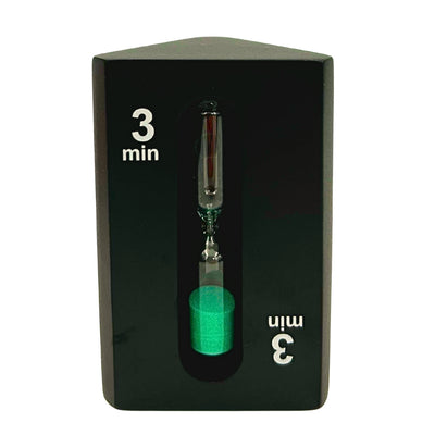 1-3-5 Minute Three-Sided Black Hourglass - Ideal for Board Games - STW6