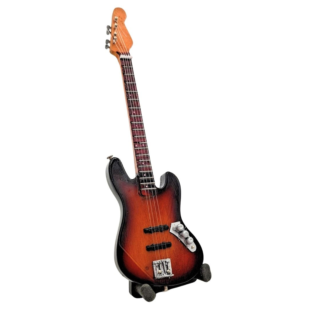 15 cm Decorative Mini Guitar on a Stand, Personalizable with Engraving