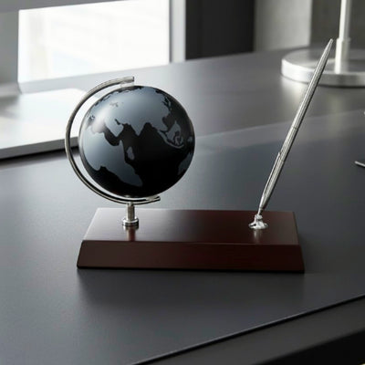 Elegant Decorative Desk Set Globe Pen Holder - Gift for the Boss – WBK