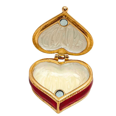 Exclusive Jewelry Trinket Box - Heart with Crystals - B0767-06RD