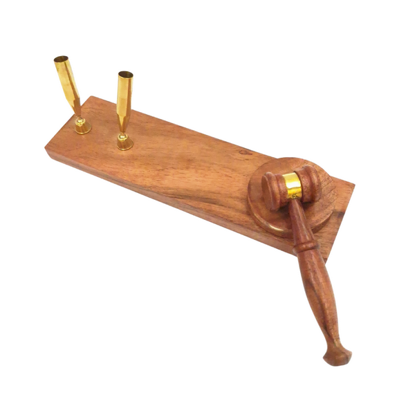 Judge's Gavel - Pen Holder - Gift for a Lawyer – DNU-023