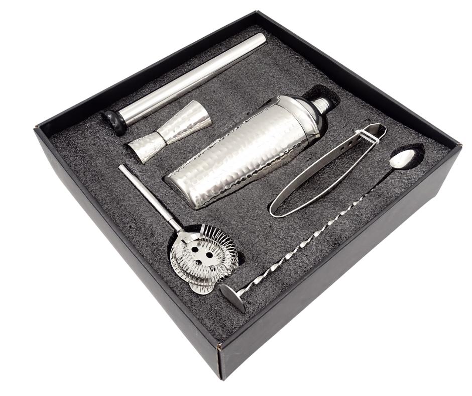 Steel Bartender Set, 6 Pieces