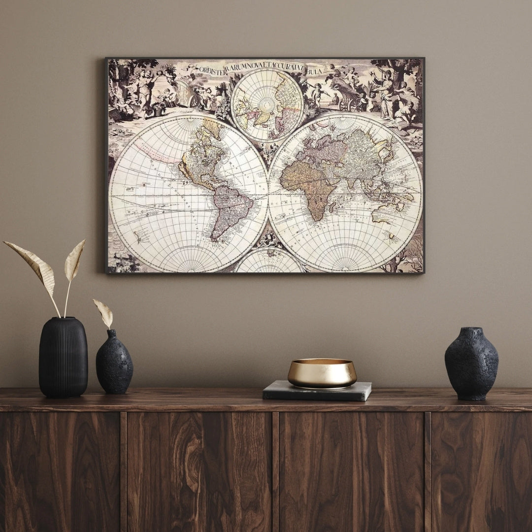 Map of the World 1686 - G. Valck reprint - M1686 – Gift for a Historian