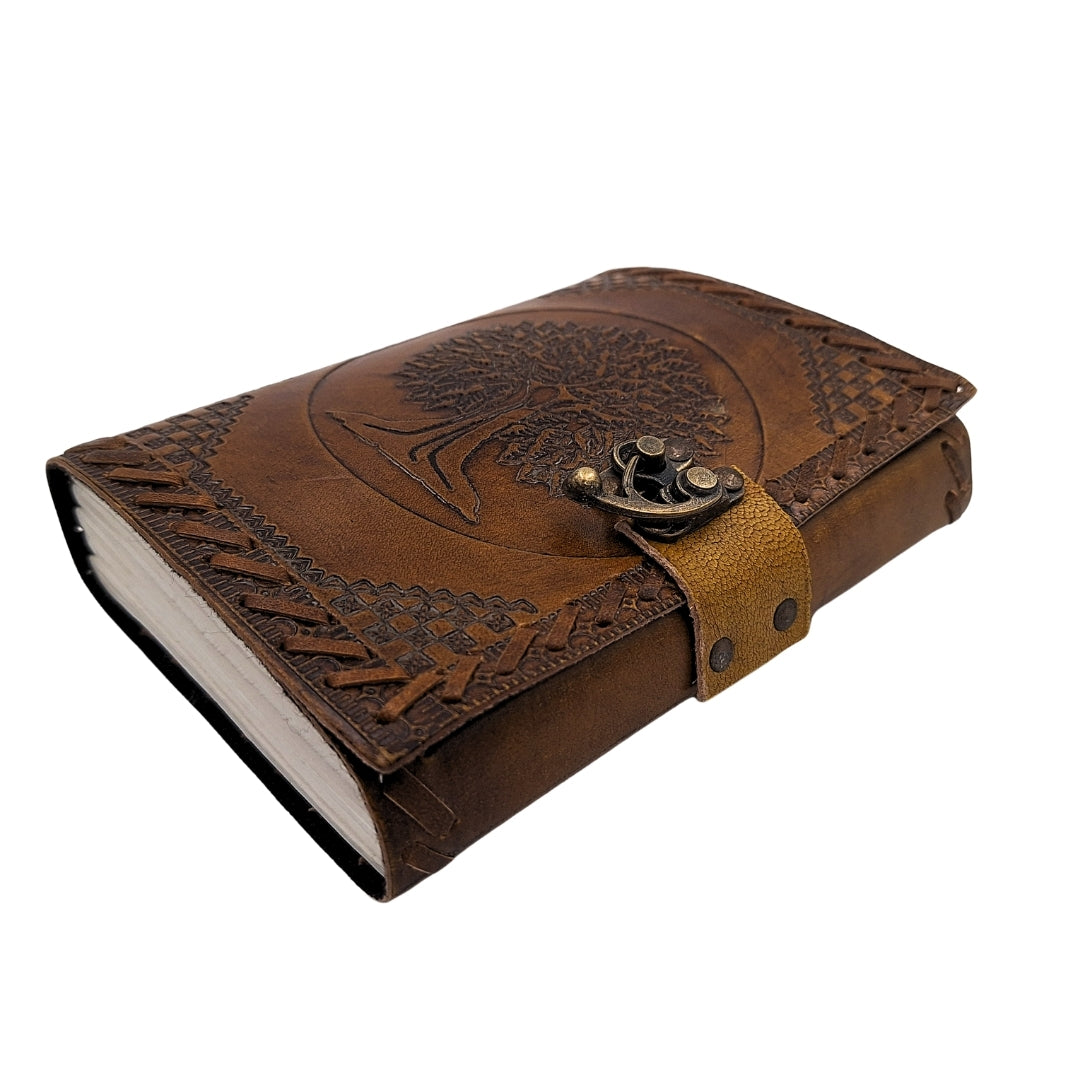 Vintage Retro Leather Notebook 200 Pages – Tree of Life - AH01