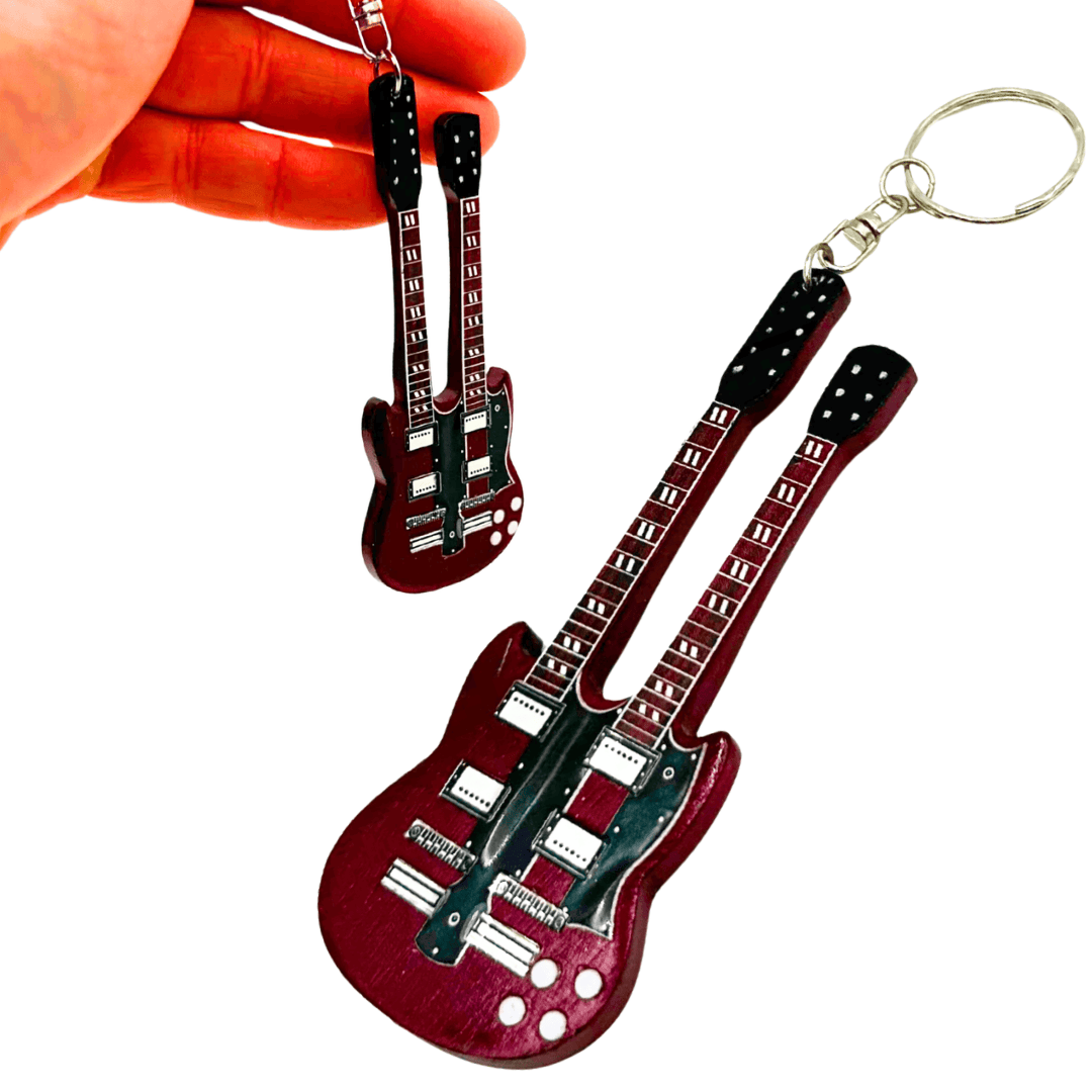 Led Zeppelin guitar keyring - Jimmy Page - EGK-0115