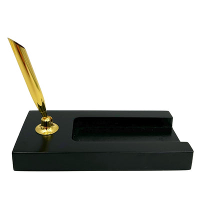 Decorative Desk Set with 3-Minute Hourglass and Pen Holder – 121W
