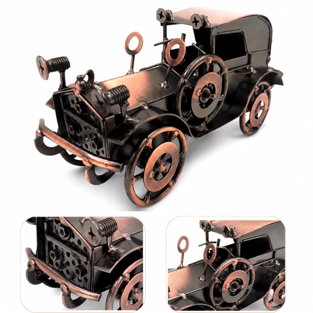 Metal Retro Automobile Model Vintage Car Decoration - Q87