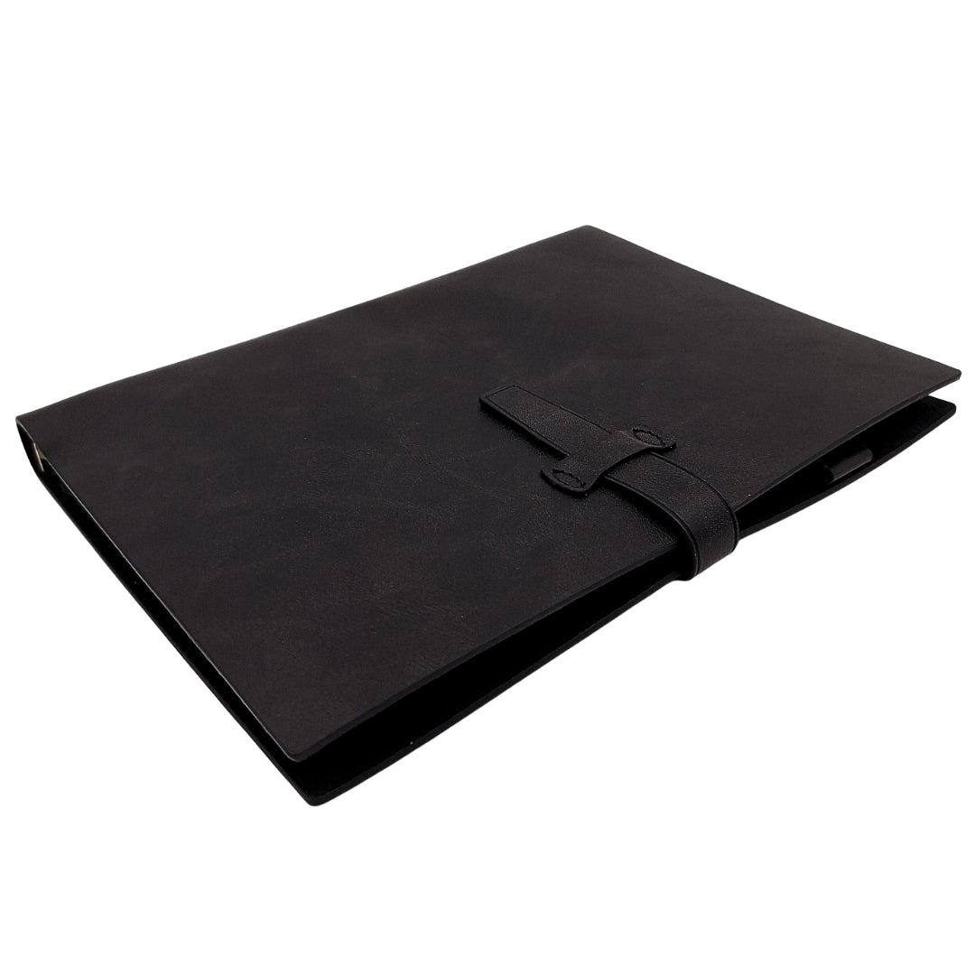 Elegant A5 Vintage Retro Leather Notebook with Closure – Diary Journal – EE4