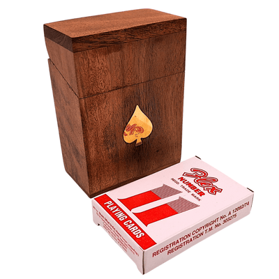 Deck of Cards in a Wooden Box - DNU-2985