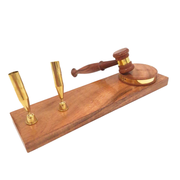 Judge's Gavel - Pen Holder - Gift for a Lawyer – DNU-023