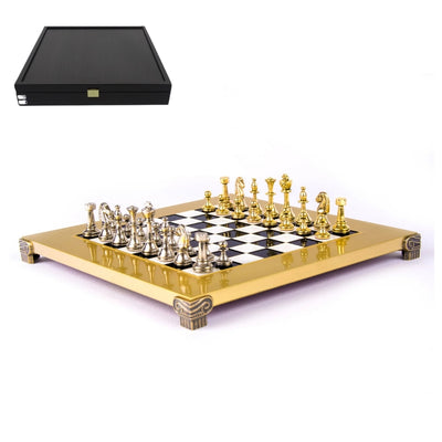 Exclusive brass chess set 28x28cm - Staunton - S32BLA