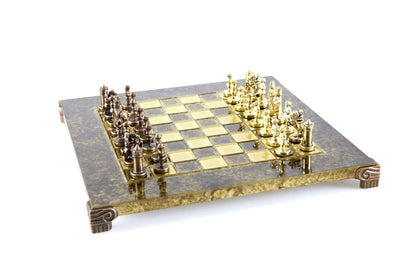 Exclusive Byzantine Metal Chess Set 20x20 cm - S1CBRO