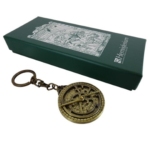 Premium brass astrolabe key ring - astronomy gift – H80