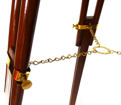 Large decorative telescope on wooden tripod – TWSS