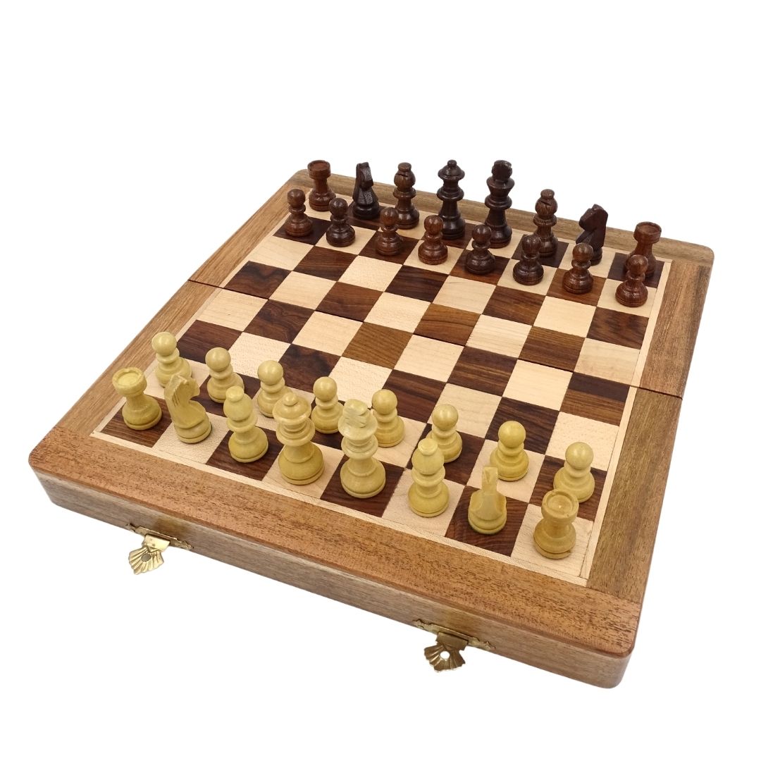 Wooden Magnetic Chess Set 30x30cm Folding - G614