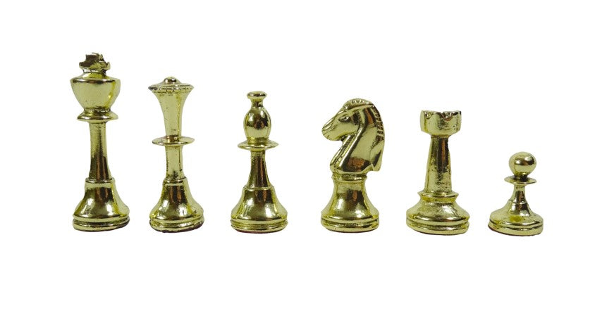 Exclusive brass chess set 28x28cm - Staunton - S32BLA