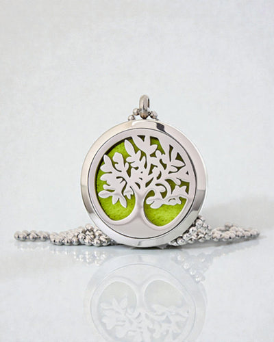 Aromalife Tree Necklace – Secret Scent Locket with Tree of Life Motif 30 mm