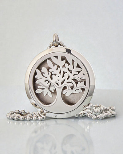 Aromalife Tree Necklace – Secret Scent Locket with Tree of Life Motif 30 mm