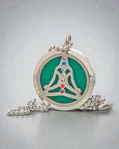 ZenAura – Aromatherapy Necklace Yoga Chakra 30 mm