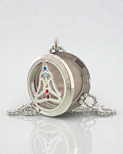 ZenAura – Aromatherapy Necklace Yoga Chakra 30 mm