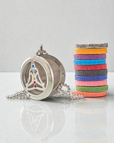 ZenAura – Aromatherapy Necklace Yoga Chakra 30 mm