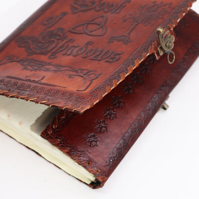 Book of Shadows in Dark Brown Natural Leather