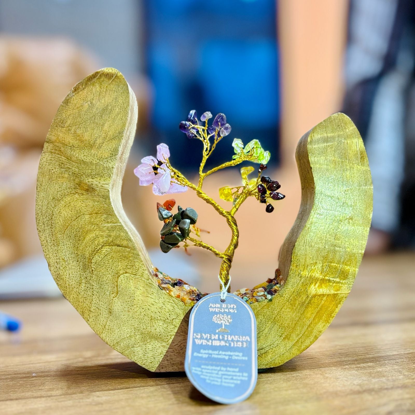 Chakra Tree Garden with Mango Wood