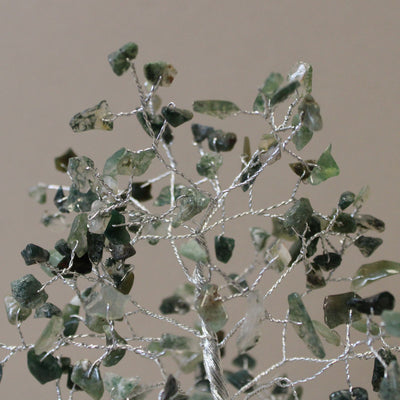 Stone Tree with Orgonite Base - 160 Moss Agate Stones