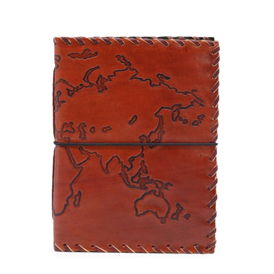 Light Tan Travel Leather Journal 17x13 cm
