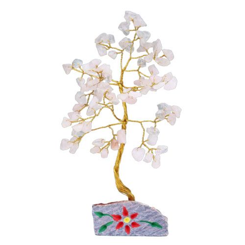 Pink Quartz Tree with Stones
