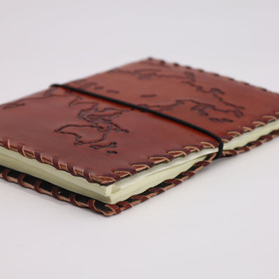 Light Tan Travel Leather Journal 17x13 cm