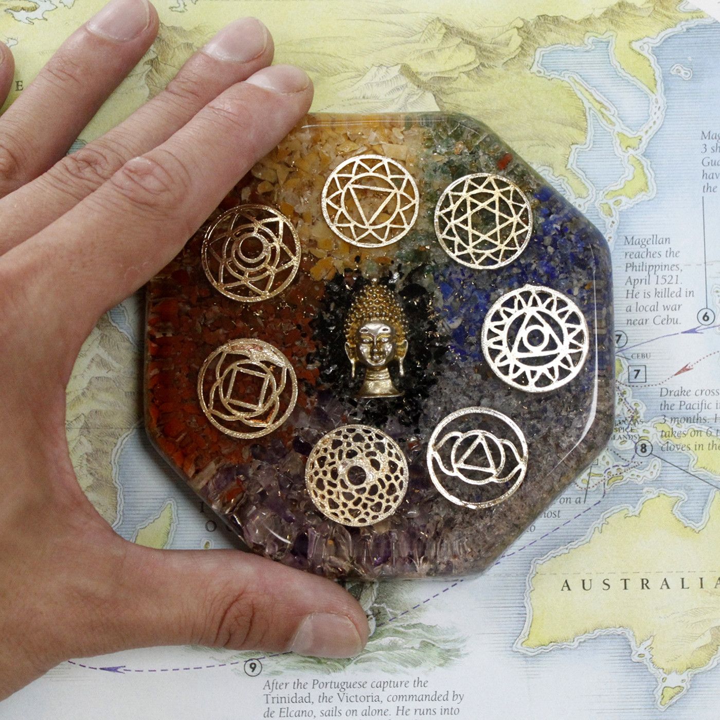 Orgonite Desk Power Pack - Buddha Chakra