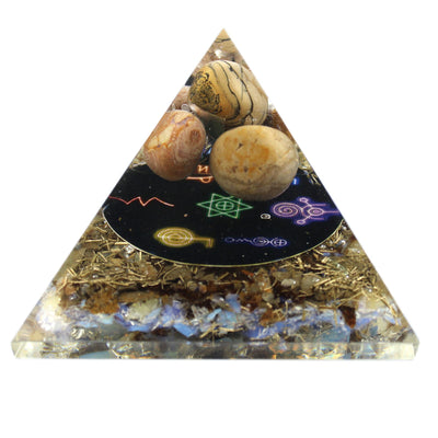 Orgonite Pyramid Midnight Reiki