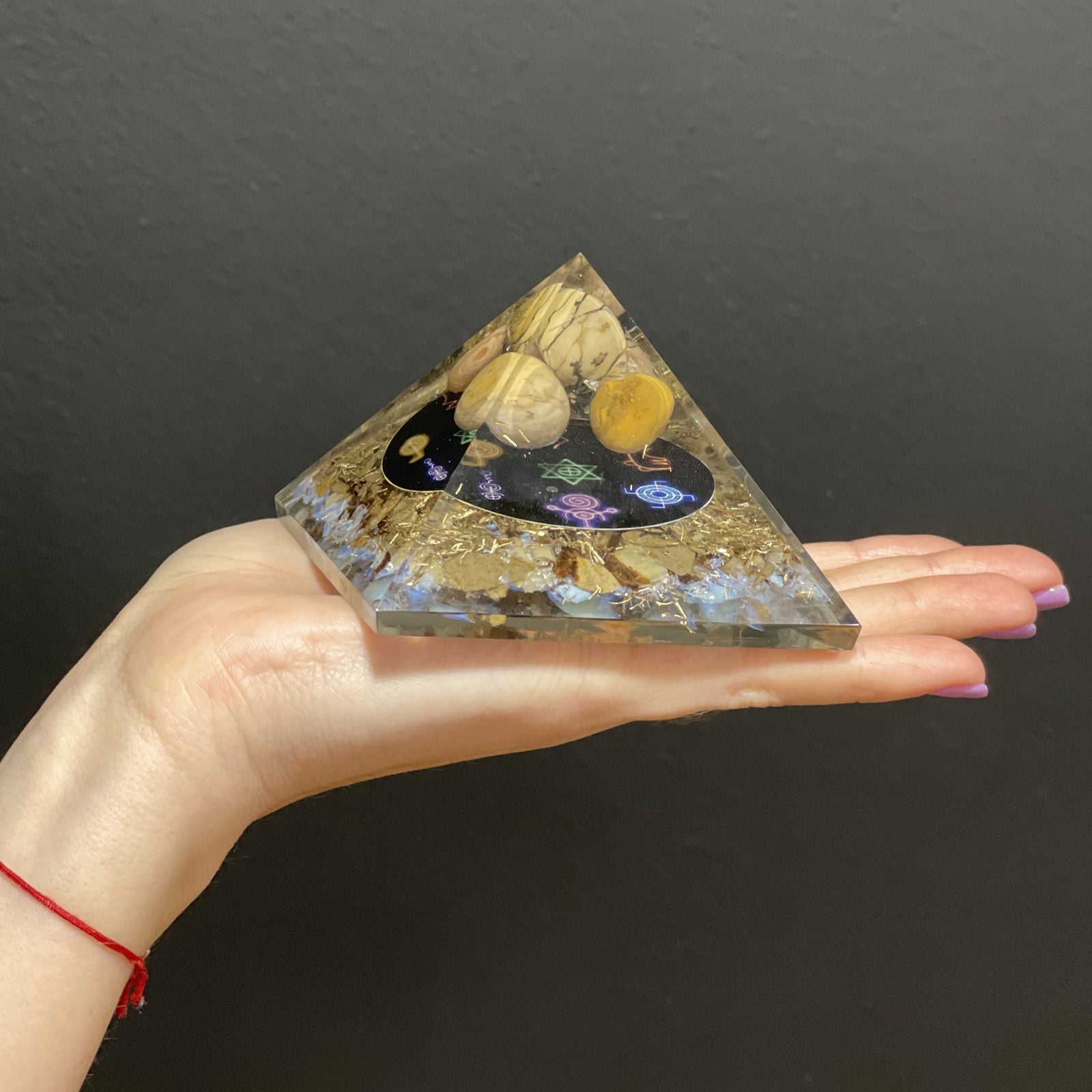 Orgonite Pyramid Midnight Reiki