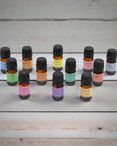 Autumn Harmony of Nature – Luxury Set of 12 Essential Oils 5 ml with Droppers