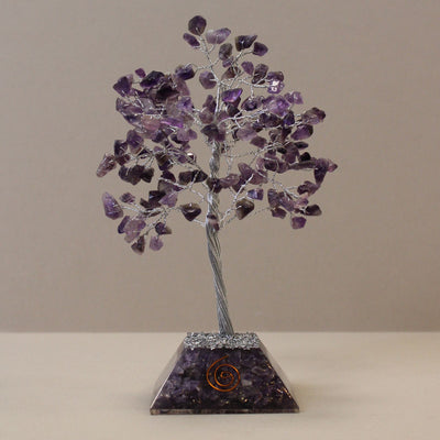 Amethyst Noble Stone Tree with Orgonite Base