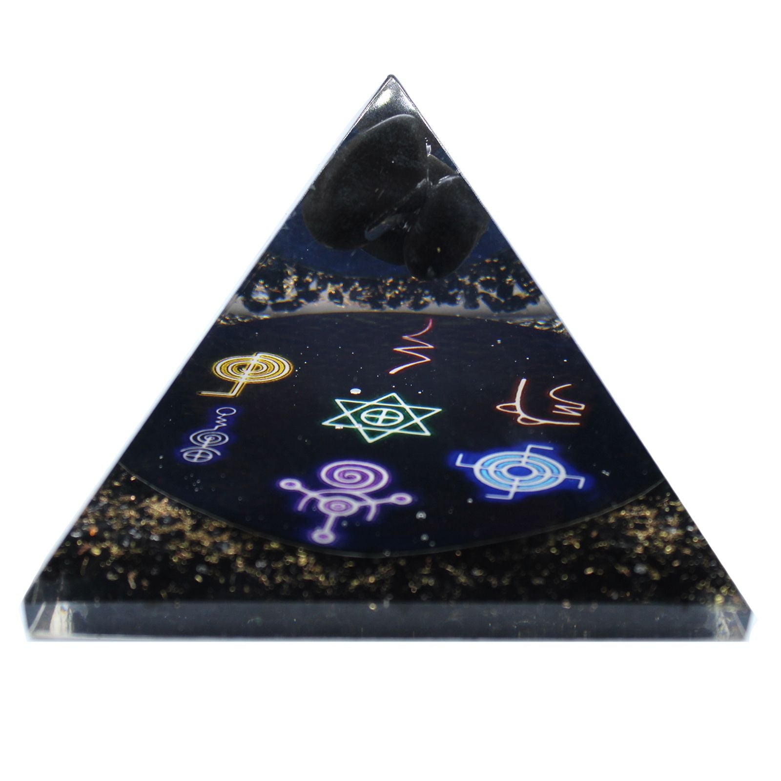 Orgonite Pyramid Midnight Reiki