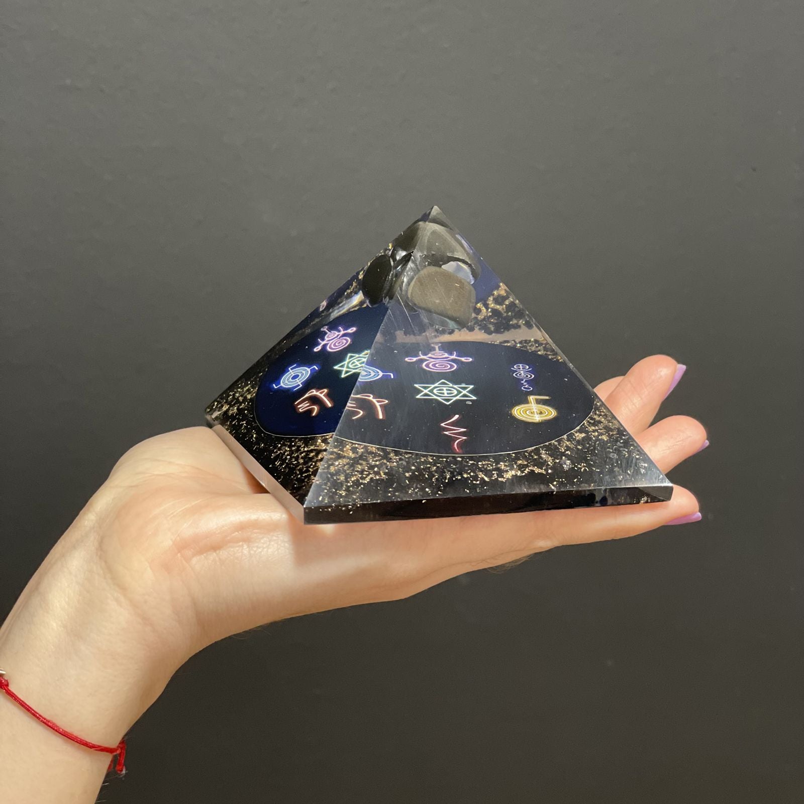 Orgonite Pyramid Midnight Reiki