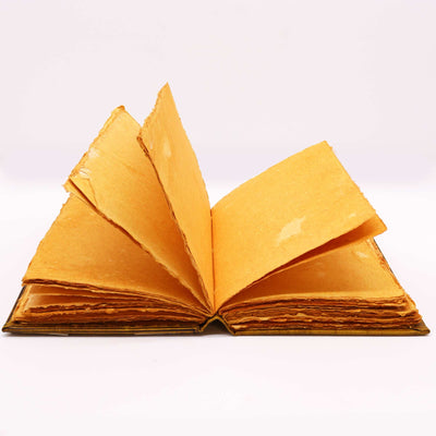 Hefty Coffee Tan Book with Owl Decoration