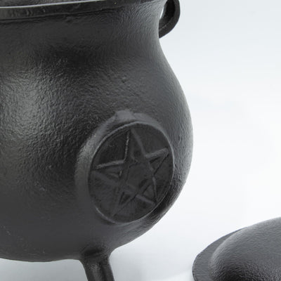Powerful Cast Iron Cauldron with Pentagram 23x18 cm, 4500 g