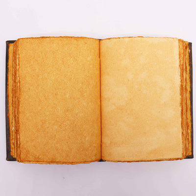 Hefty Brown Tan Notebook with Three-Phase Moon