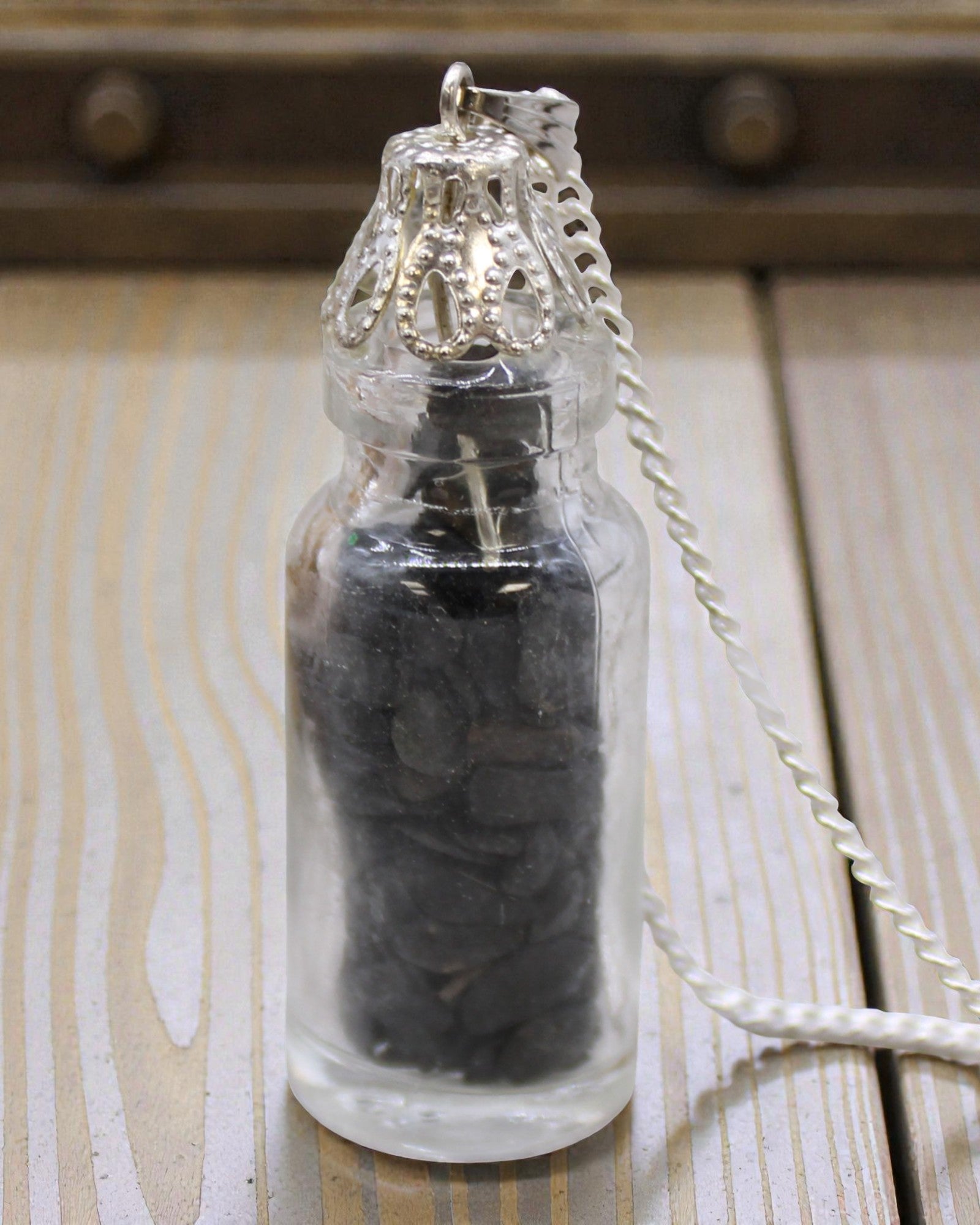 Bottled Gemstones Necklace – Black Onyx