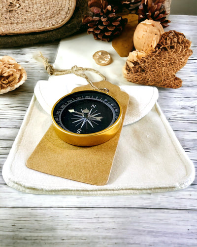 Compact Navigation Compass with Metal Finish – A Traveler's Essential, with Engraving