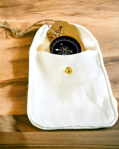 Compact Navigation Compass with Metal Finish – A Traveler's Essential, with Engraving