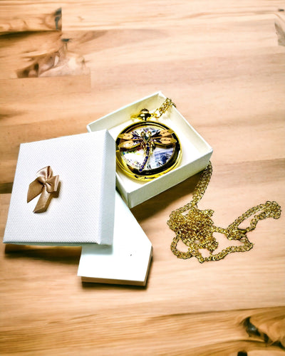 Classic Pocket Vintage Watch with Transparent Cover