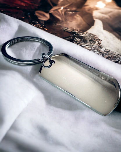 Military ID Tag "Dog Tag" in Stainless Steel – Personalized Engraving