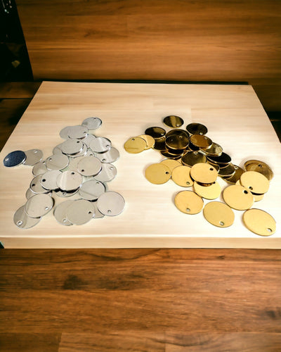 Round Stainless Steel Pendant for a gift with Personalization and engraving options