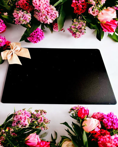 Exclusive Black Metal Business Card with Personalization Option – Ideal for a Gift