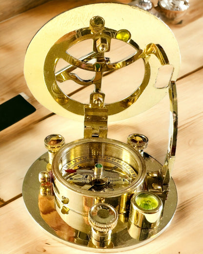 Navigational Compass with Sextant and Personalization Option - Nautical XL