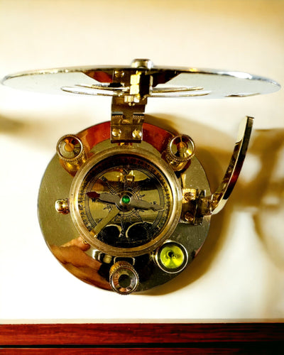 Navigational Compass with Sextant and Personalization Option - Nautical XL